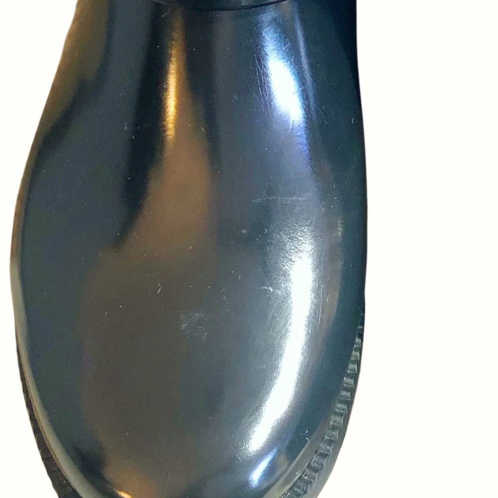 Michael Kors Black Fulton Harness Rain Boots Size 8